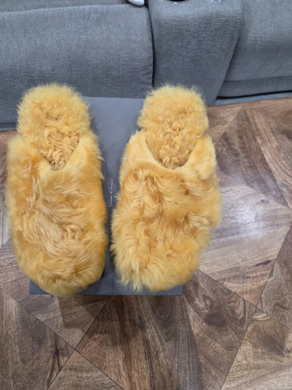 RICK OWENS shearling  Mule Granola Shoes US11 Men  13 Women new $1256.00